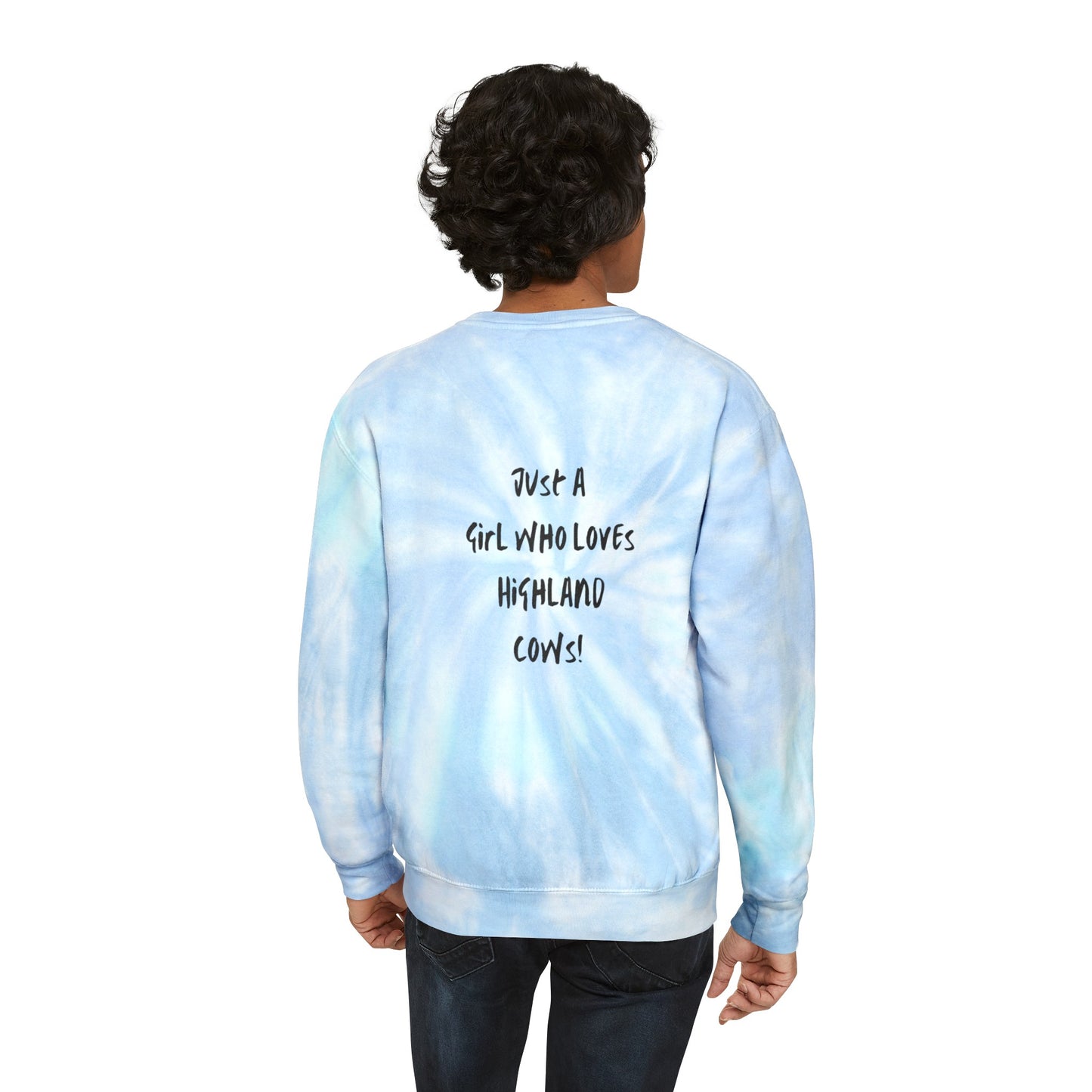 I’m in a moood highland cow Unisex Tie-Dye Sweatshirt